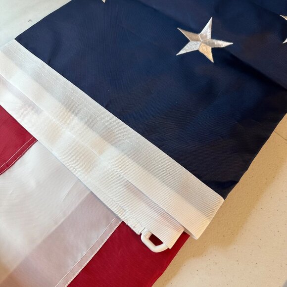 American Flag 6x10 ft Nylon embroidered stars sewn stripes brass grommets USA